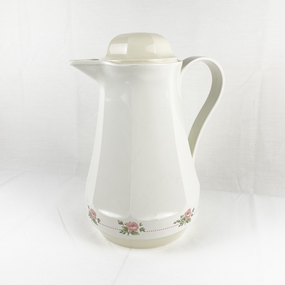 Thermos Vintage Christa Coffee Butler Carafe Pitcher Roses West Germany No. 430 - Picture 1 of 14